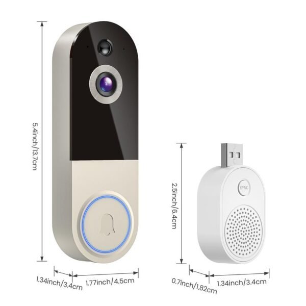 Smart Wireless Video Doorbell Camera with Chime – Safe, Easy Installation, HD View - Image 3