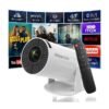 Ntaanoo Mini Projector 2025 – 4K Supported, Portable Smart Projector with WiFi 6 & BT5.0, Auto Keystone, 360° Rotatable for Phone, TV Stick & Laptop